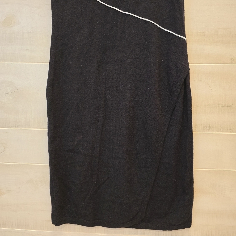 {S} WORTH New York Contrast Lines Wool Dress - Picture 4 of 10